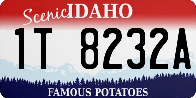 ID license plate 1T8232A