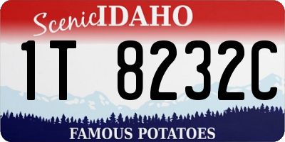 ID license plate 1T8232C