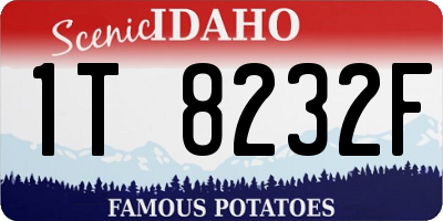 ID license plate 1T8232F