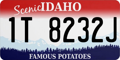 ID license plate 1T8232J