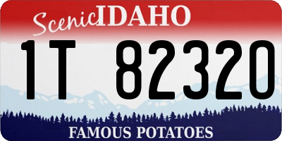 ID license plate 1T8232O