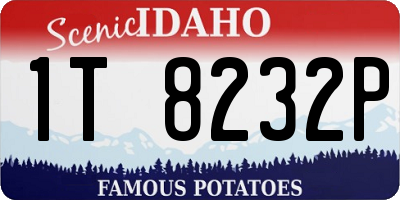 ID license plate 1T8232P