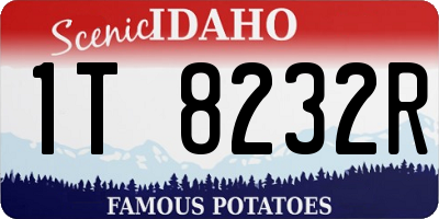ID license plate 1T8232R
