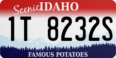 ID license plate 1T8232S