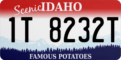 ID license plate 1T8232T