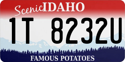 ID license plate 1T8232U