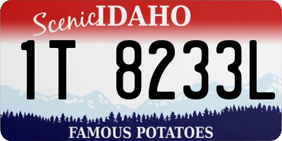 ID license plate 1T8233L