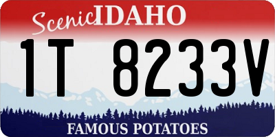 ID license plate 1T8233V