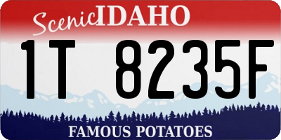 ID license plate 1T8235F