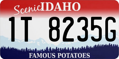 ID license plate 1T8235G
