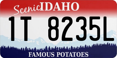 ID license plate 1T8235L