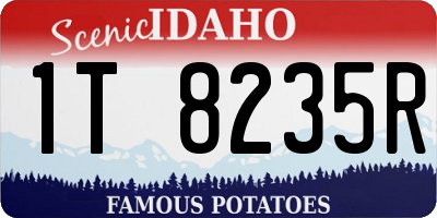 ID license plate 1T8235R