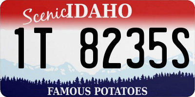 ID license plate 1T8235S