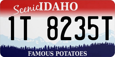 ID license plate 1T8235T