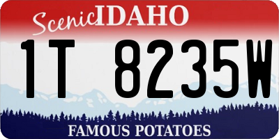 ID license plate 1T8235W