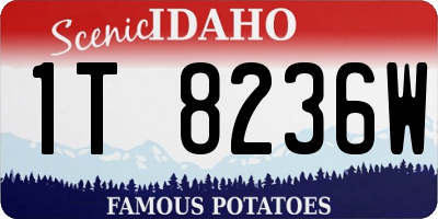 ID license plate 1T8236W