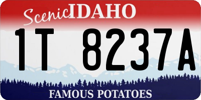 ID license plate 1T8237A