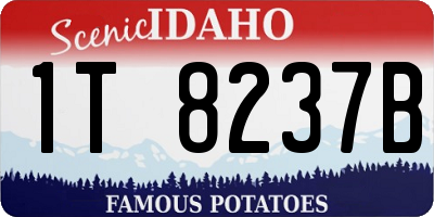 ID license plate 1T8237B