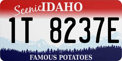 ID license plate 1T8237E