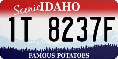 ID license plate 1T8237F