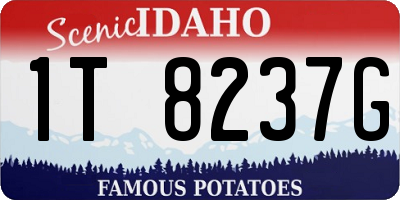 ID license plate 1T8237G