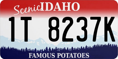 ID license plate 1T8237K
