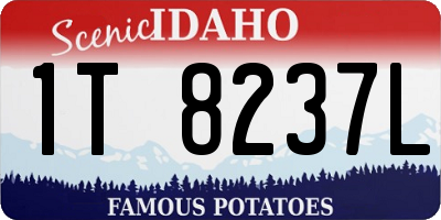 ID license plate 1T8237L