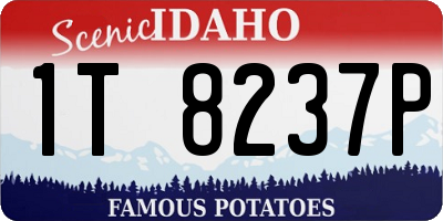 ID license plate 1T8237P