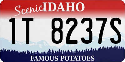ID license plate 1T8237S