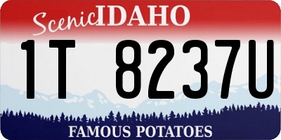 ID license plate 1T8237U