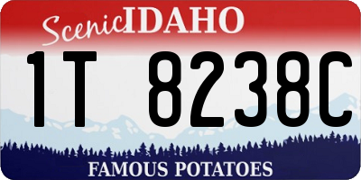 ID license plate 1T8238C