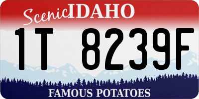 ID license plate 1T8239F