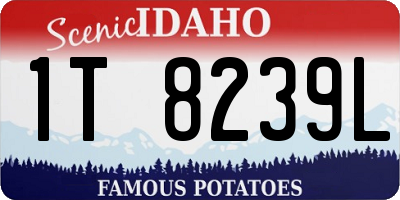 ID license plate 1T8239L