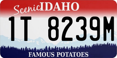 ID license plate 1T8239M