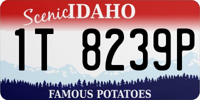 ID license plate 1T8239P