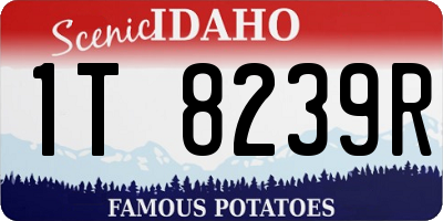 ID license plate 1T8239R