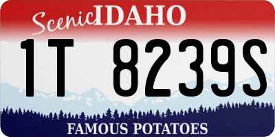 ID license plate 1T8239S