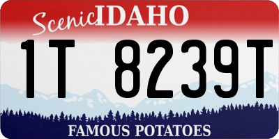 ID license plate 1T8239T