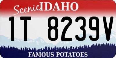 ID license plate 1T8239V