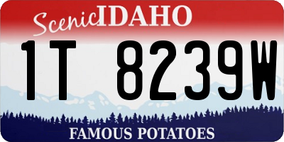 ID license plate 1T8239W