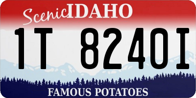 ID license plate 1T8240I