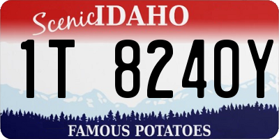 ID license plate 1T8240Y