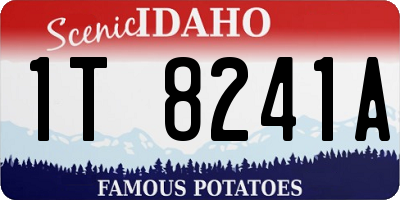 ID license plate 1T8241A