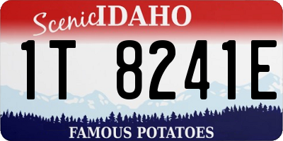 ID license plate 1T8241E