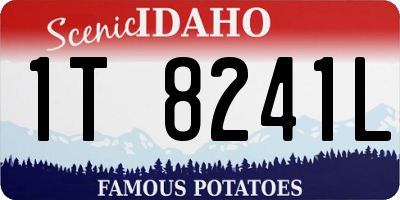 ID license plate 1T8241L