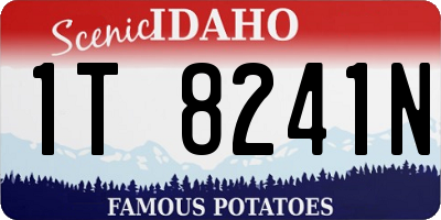 ID license plate 1T8241N