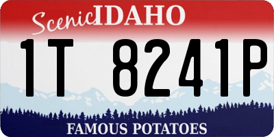 ID license plate 1T8241P