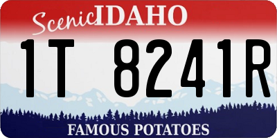 ID license plate 1T8241R
