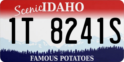 ID license plate 1T8241S