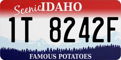 ID license plate 1T8242F